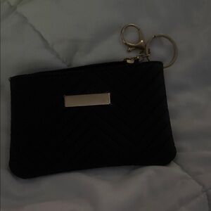 Black Quilted Key & Card Holder